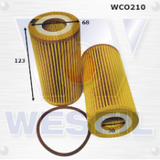 WCO210 Wesfil Oil Filter; Audi