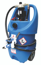 6820EAN Alemlube mobile poly tank complete with 12V kit and manual nozzle - 68L capacity tank;