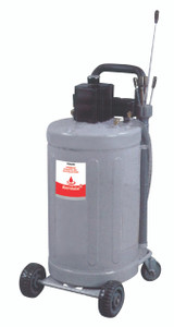 30090 Alemlube air operated mobile waste oil evacuator with 80L reservoir;