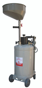 30100 Alemlube waste oil drain/evacuator with 80L reservoir and 20L catchment bowl;