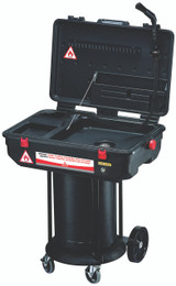 80365 Alemlube 240V mobile poly parts washer c/w mobile stand;
