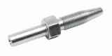 5500134 Alemlube 8.3mm hose end stud, straight -  18mm long;