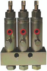 41250083221 Bekaone BL-1 Series three stage grease injector manifold;