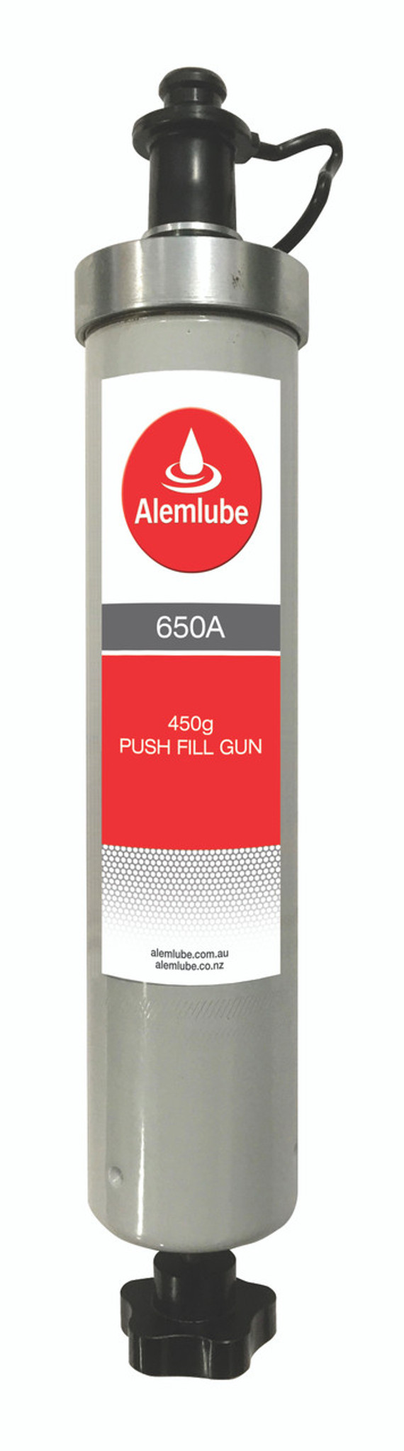 650A Alemlube lube system grease pump reservoir refiller; - Filter