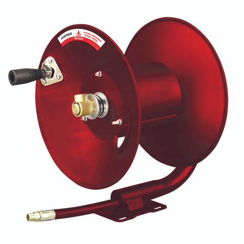 H12060 Alemlube economy hand rewind hose reel, 12mm ID x 20m capacity  open;