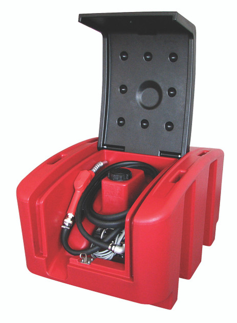 L20040PA Alemlube 200L lockable poly tank with 12V kit and automatic nozzle ;