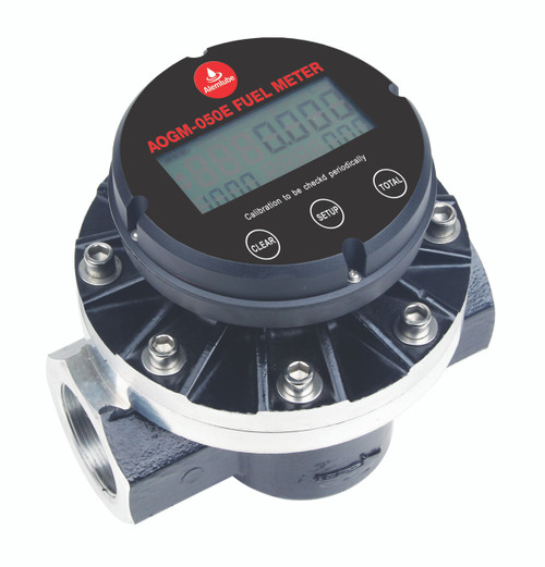 AOGM-050E Alemlube mechanical oval gear meter 2" BSP digital display - 300 L/min;