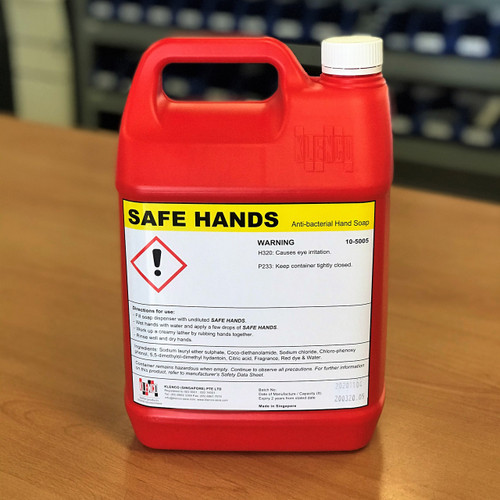 SAFEHANDS5L Klenco Singapore Liquid Soap; Safe Hands Anti-Bacterial Hand Soap 5 Litre Refill Bottle