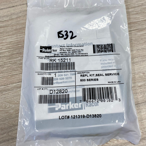 RK15211 Parker Racor Racor Seal Service Kit for 500 Series Housings