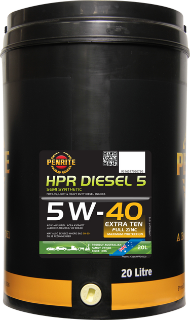 HPRD5020 Penrite HPR Diesel 5 5W-40 20 Litres
