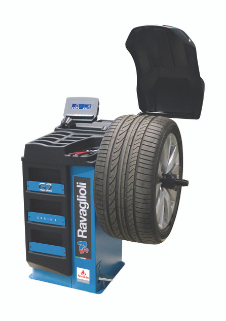 G2.121RFM Ravaglioli Electronic wheel balancer (Ideal for workshops with limited space) suits rim diameter 10-30;