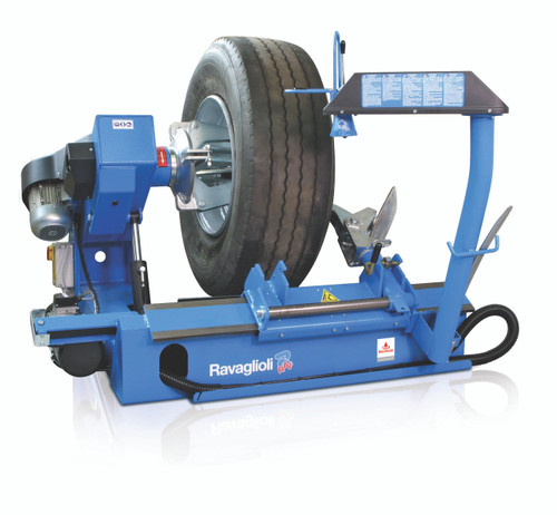 G96N Ravaglioli 11" - 27" commercial vehicle tyre changer with adjustable clamping chuck pressure;