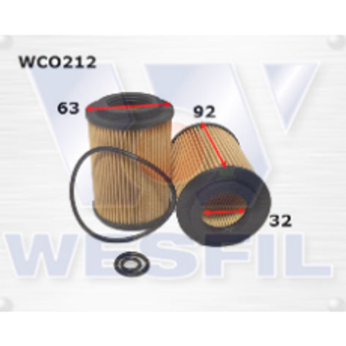 WCO212 Wesfil Oil Filter; Honda