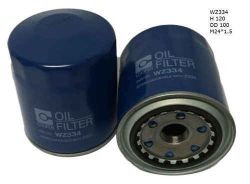 WZ334 Wesfil Oil Filter; Z334 Ford / Mazda