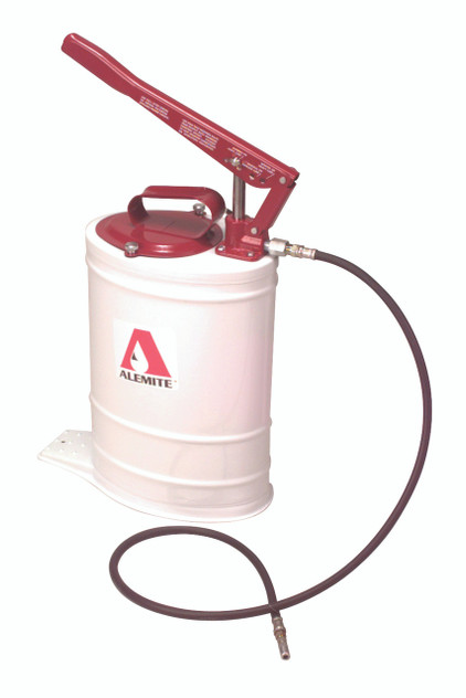 7149-A4 Alemlite Alemite multi-pressure grease bucket pump with hose and coupler  2,500psi / 5,000psi;
