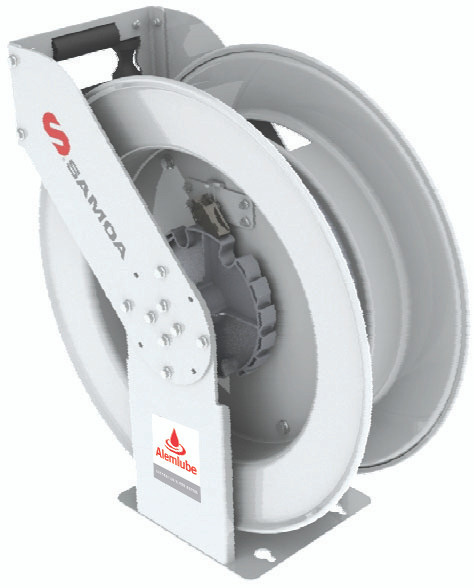 505924 Samoa 3/4" ID spring rewind hose reel, 15m capacity  bare;