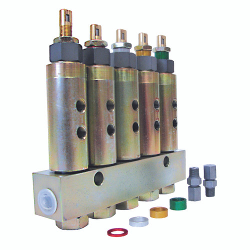 41250084221 Bekaone BL-1 Series four stage grease injector manifold;