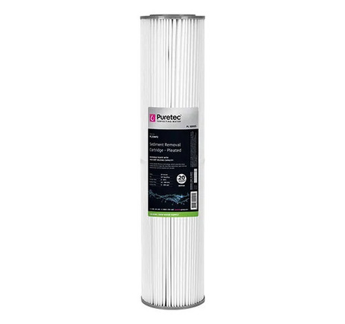 PL20MP2 Puretec PL20MP2 Puretec Pleated Cartridge Large dia 4.5", 20 inch, 20um