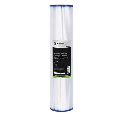 PP20LD2 Puretec PP20LD2 Puretec Pleated Large Diameter 4.5" Cartridge, 20", 20um