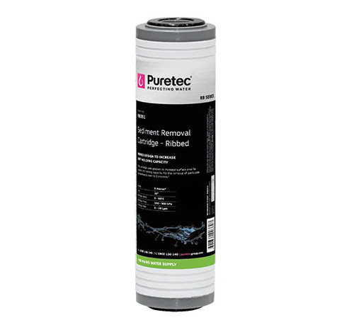 RB051 Puretec RB051 Puretec Ribbed Standard Dia 2.5" Cartridge, 10 inch, 5um