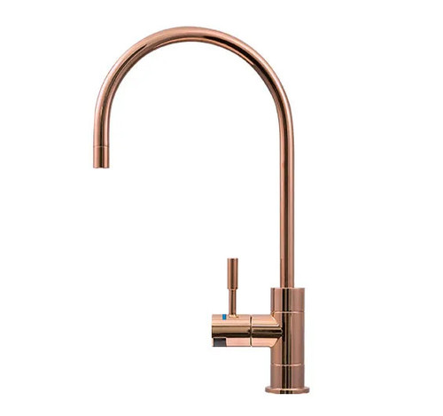 DFU265 Puretec DFU265 Puretec Polished Rose Gold Designer Faucet, High Loop, 1/4 Turn, LED