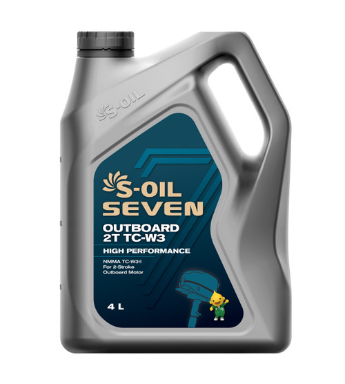 S-Oil Outboard 2 Stroke Oil; TC-W3; 4 Litres