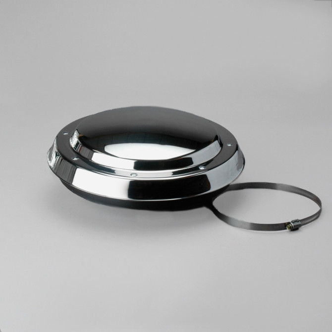 H001947 Donaldson Inlet hood, bright stainless
