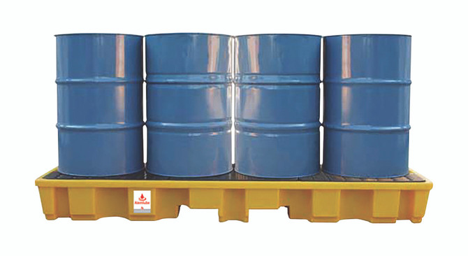 SJ-100-061 Alemlube in-line 4 drum spill container;