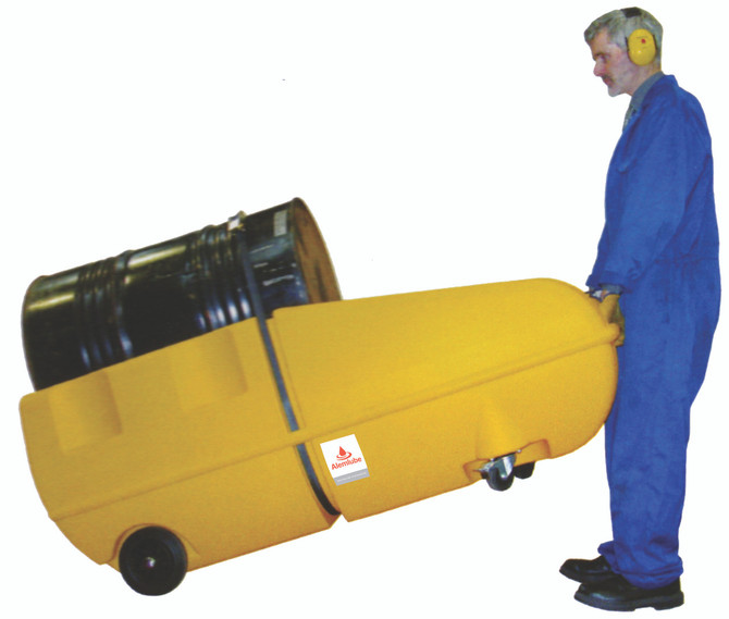 SJ-400-001 Alemlube 205L drum trolley spill container;