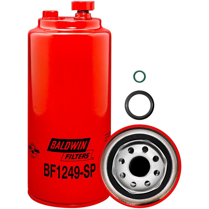 BF1249-SP Baldwin Fuel/Water Separator Spin-on with Drain and Sensor Port