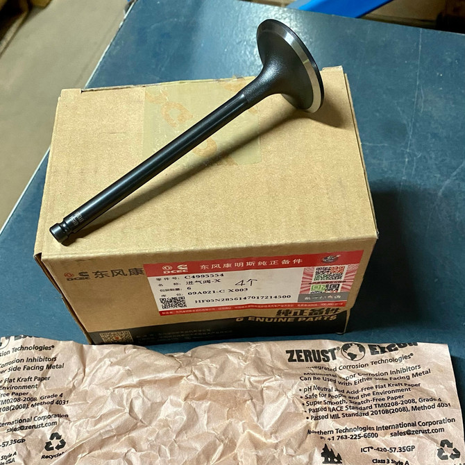 C4995554 Cummins Valve, Intake; To suit Chinese  6BTA Genarator Sets C4995554 Cummins Valve, Intake; To suit Chinese  6BTA Genarator Sets