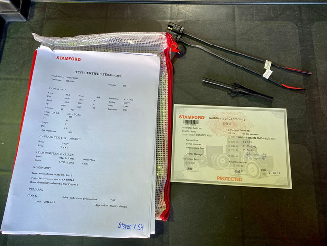 CU55D5R FD Power 55 KVA Silent Generator with Cummins 4BTA3.9-G2 Engine