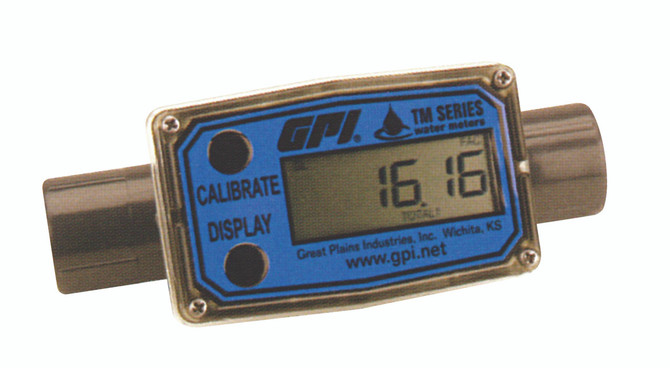 TM050 GPI 1/2" water meter - spigot ends - 38L/min;