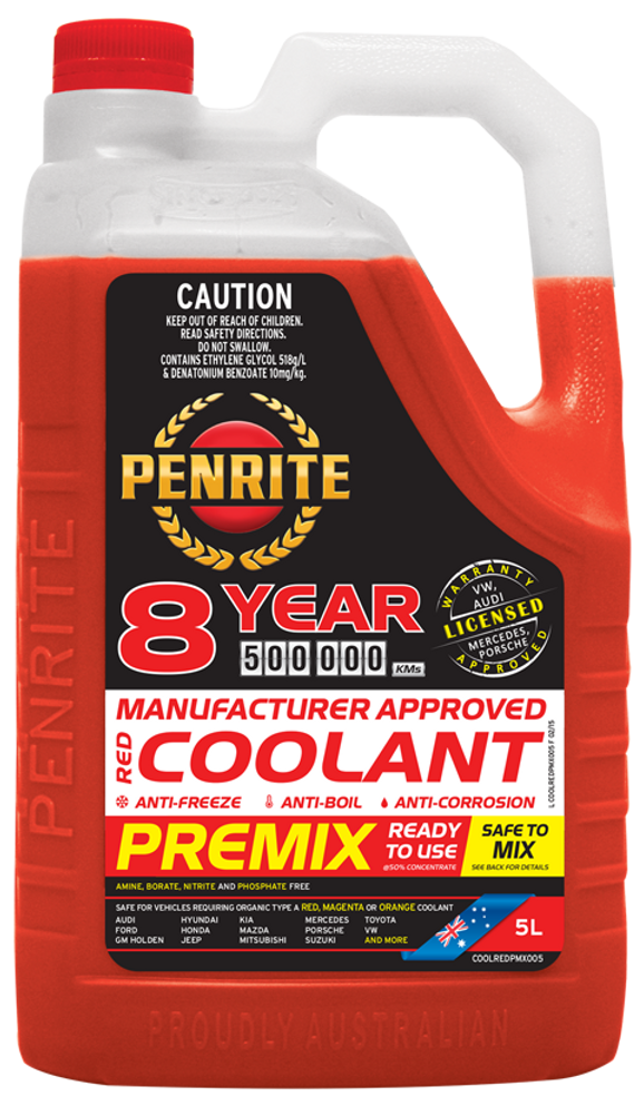 COOLREDPMX005 Penrite 8 Year Premix Coolant 5L COOLREDPMX005 Penrite 8 Year Premix Coolant 5L