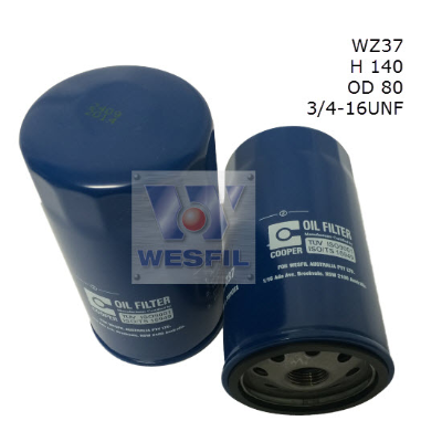 WZ37 Wesfil Oil Filter