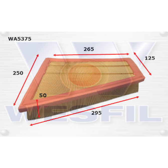 WA5375 Wesfil Air Filter; BMW