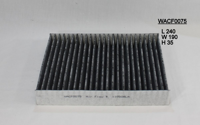 WACF0075 Wesfil Cabin Filter; RCA168P Ford