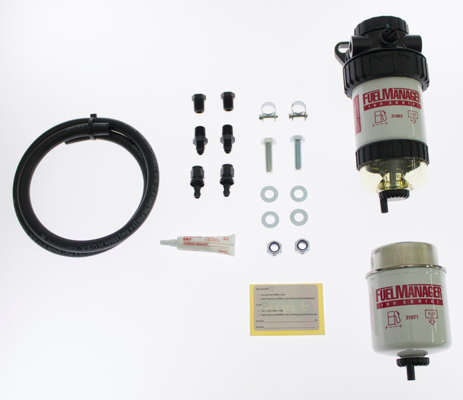 FM704DPK Direction Plus ; UNVERSAL/GENERIC 30mic 8mm  Pre Fuel Water Separator Kit - Fuel Manager