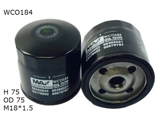 WCO184NM Wesfil WCO184  Oil Filter;  Holden