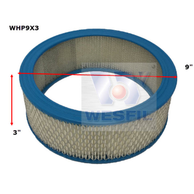 WHP9X3 Wesfil Sports Air Filter