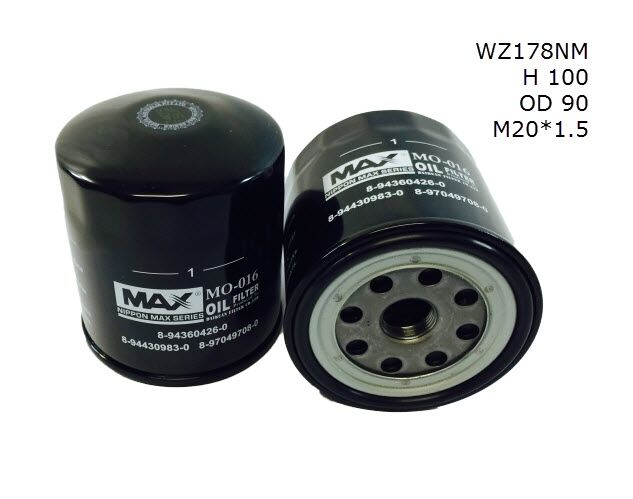 WZ178NM Wesfil Oil Filter; Z178 Holden