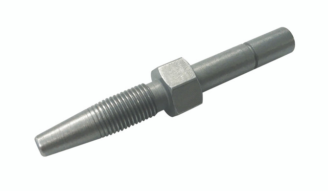 1001062G Alemlube 8.3mm straight hose end stud - 24mm long;