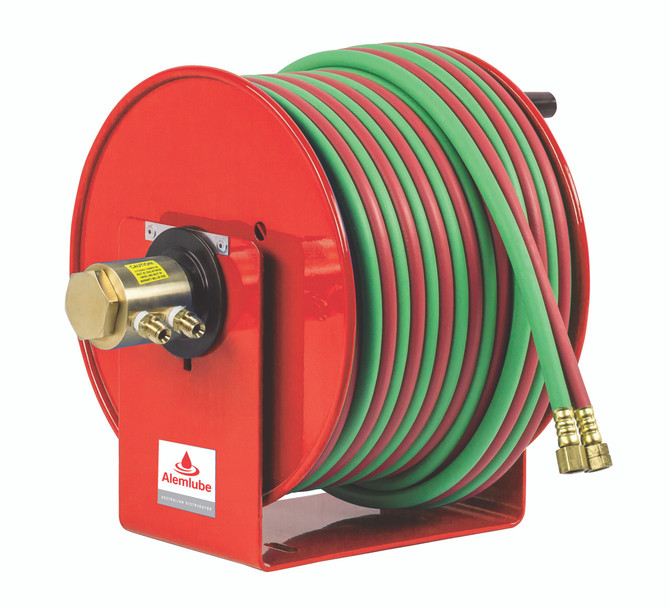 117W-1-200 Coxreel s 60m x 6mm ID hose reel  hand rewind, open;