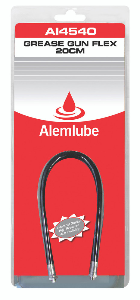 A14540 Alemlube R1 grease gun flex, 200mm long; A14540 Alemlube R1 grease gun flex, 200mm long;