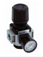 4404 Alemlube Air Regulator with Gauge, 1/4"