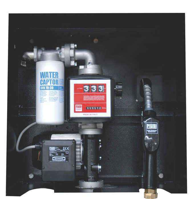 365050 Piusi 240V refuelling kit with auto shut off nozzle and meter  90L/min;