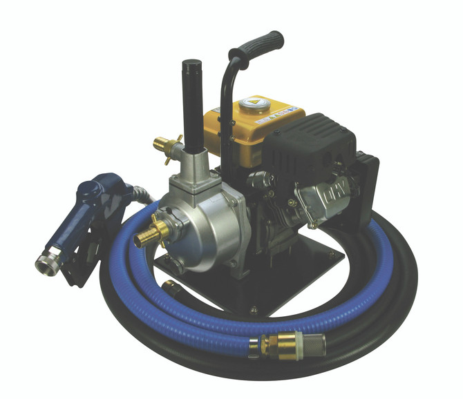 391125 Alemlube petrol driven 1" diesel transfer kit with auto shut off nozzle, 125 L/min;