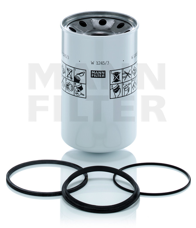 W1245/3X Mann Filter Oil Filter