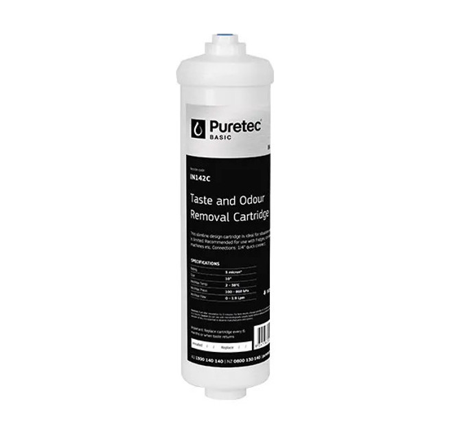 IN142C Puretec IN142C Puretec Inline Carbon Cartridge, 10", 1/4 QC tube IN142C Puretec IN142C Puretec Inline Carbon Cartridge, 10", 1/4 QC tube