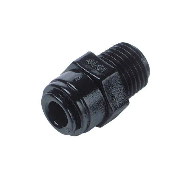 KSA1207M-PT Puretec KSA1207M-PT Puretec Straight Adaptor, 12mm tube x 1/2"BSPT(PT)